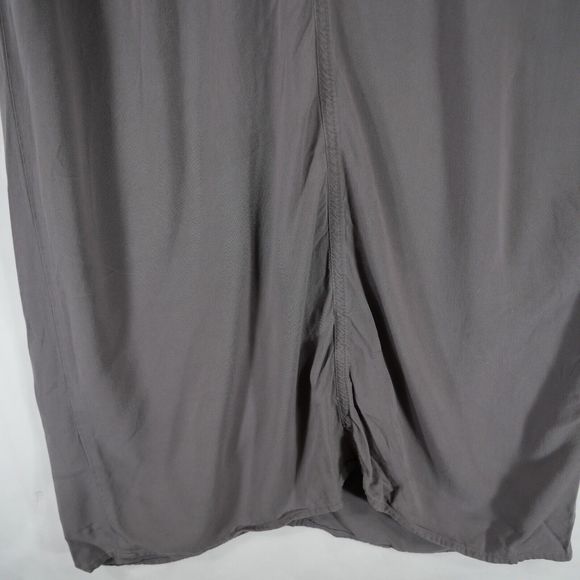 Calvin Klein Jeans Women's V-neck Thin Strap Gray Midi Dress Lightweight Size S - Picture 9 of 13